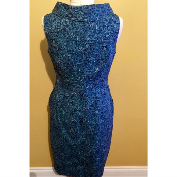 LILLY PULITZER CURSIVE SIGNATURE COWL NECK DRESS - Picture 2 of 8